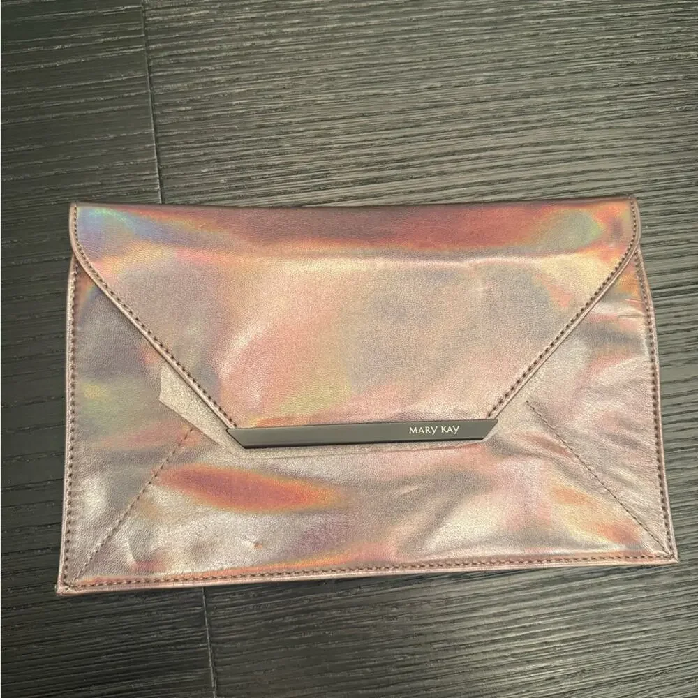 NEW Mary Kay Midnight Jewels Clutch Pink Metallic Purse Clutch Bag